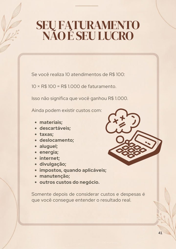 Página: Seu faturamento não é seu lucro